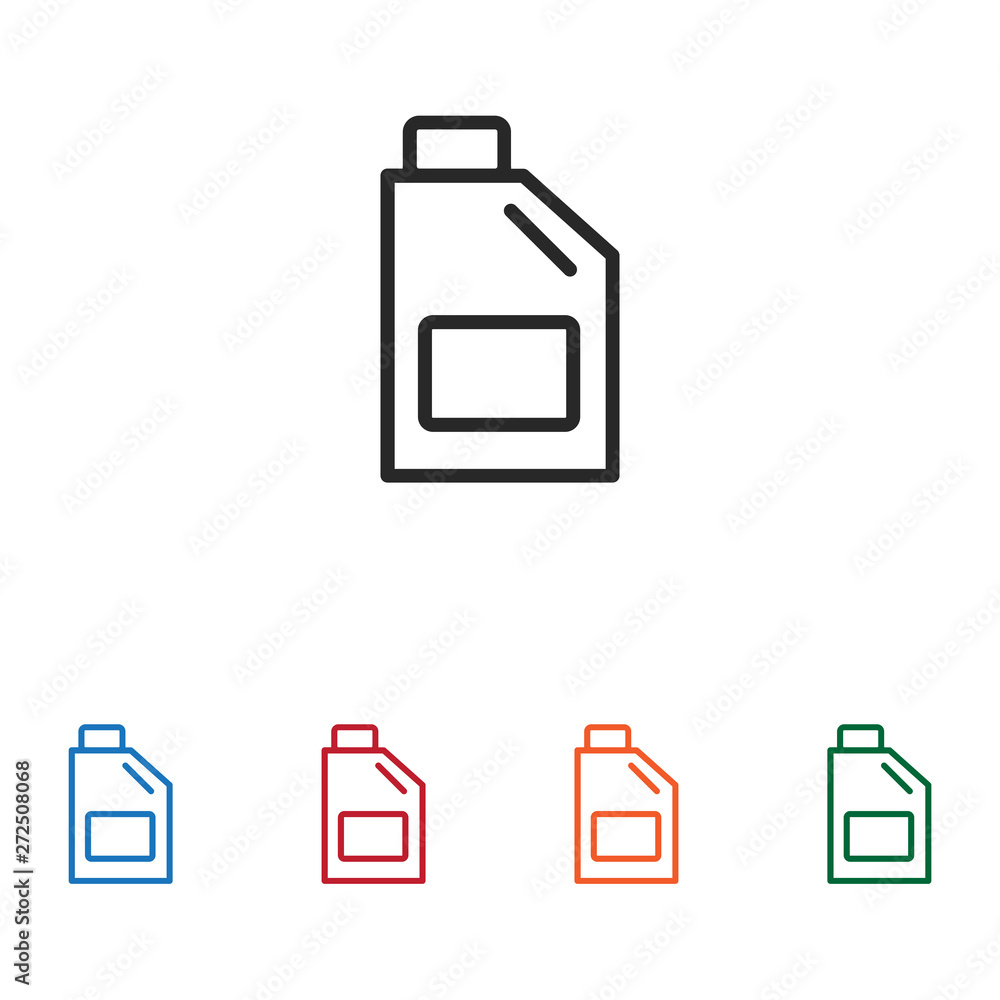 Oil jerrycan vector icon Oil jerrycan vector icon