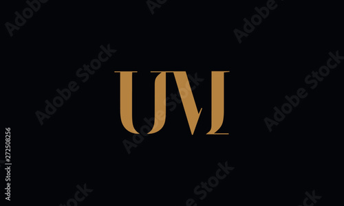 UM logo design template vector illustration