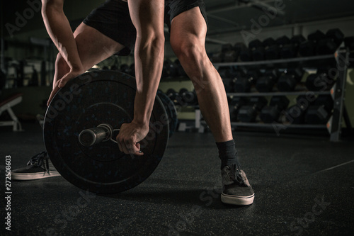 Young man working out