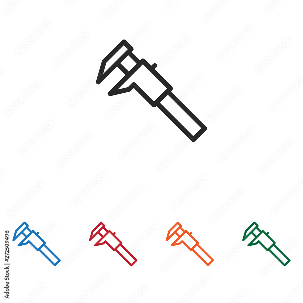 Architectural ruler vector icon Architectural ruler vector icon