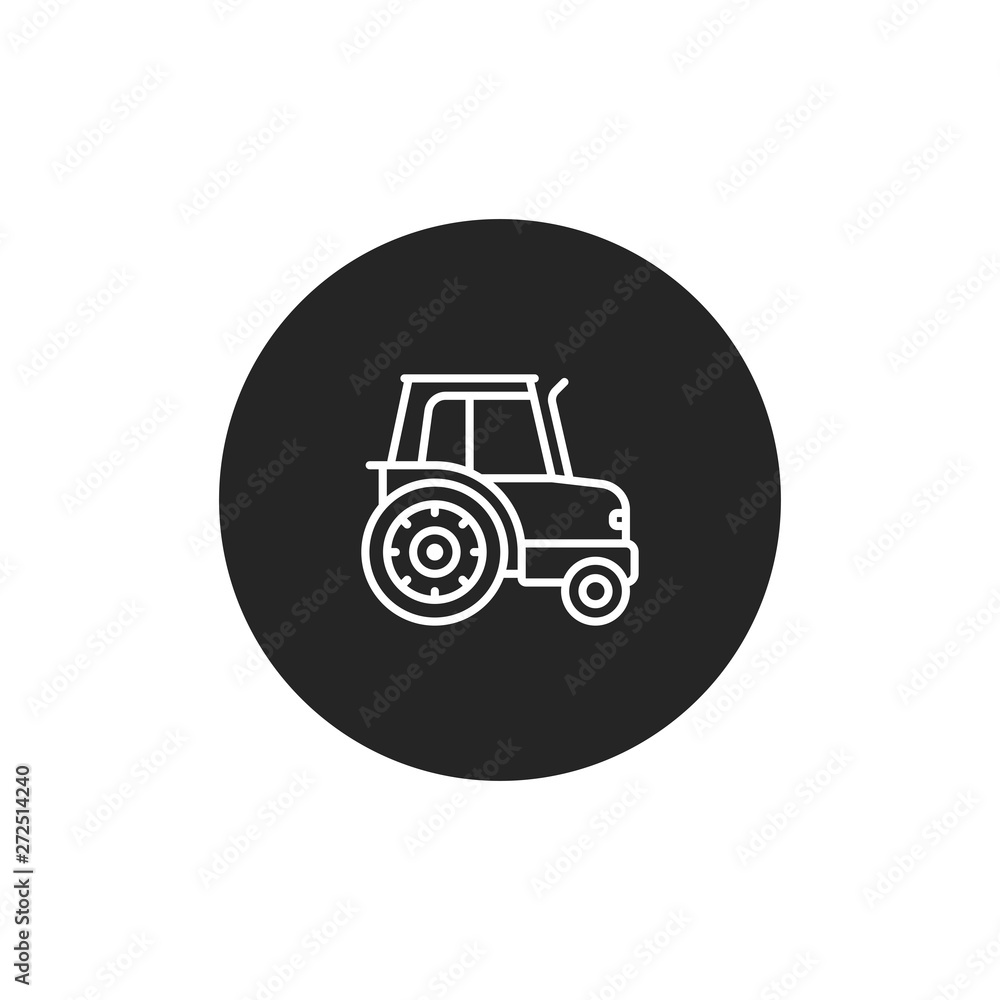 Tractor vector icon Tractor vector icon