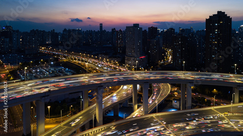 Shanghai landmark night
