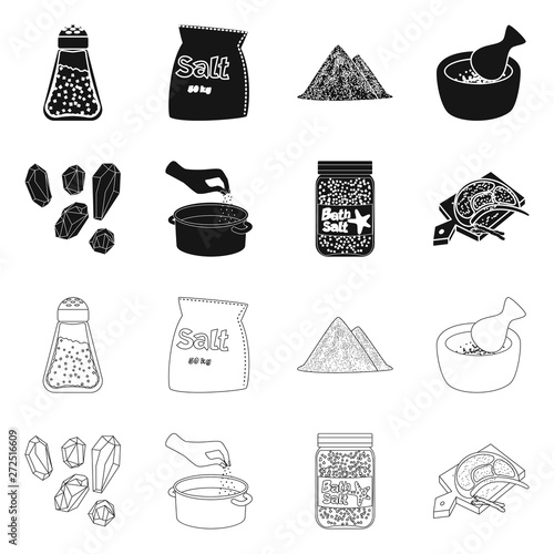 Isolated object of cooking and sea logo. Collection of cooking and baking   stock symbol for web.