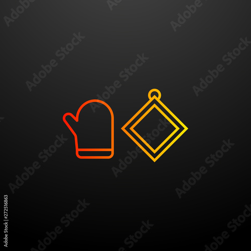 oven mitt nolan icon. Elements of kitchen set. Simple icon for websites, web design, mobile app, info graphics