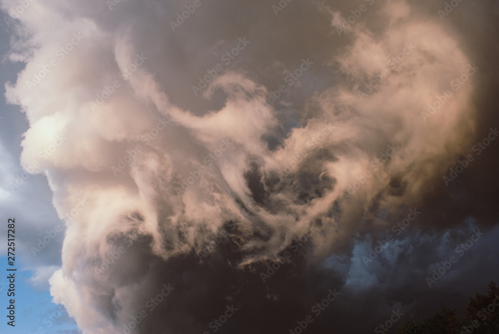Thunderclouds before the storm. Thunderclouds before the storm.