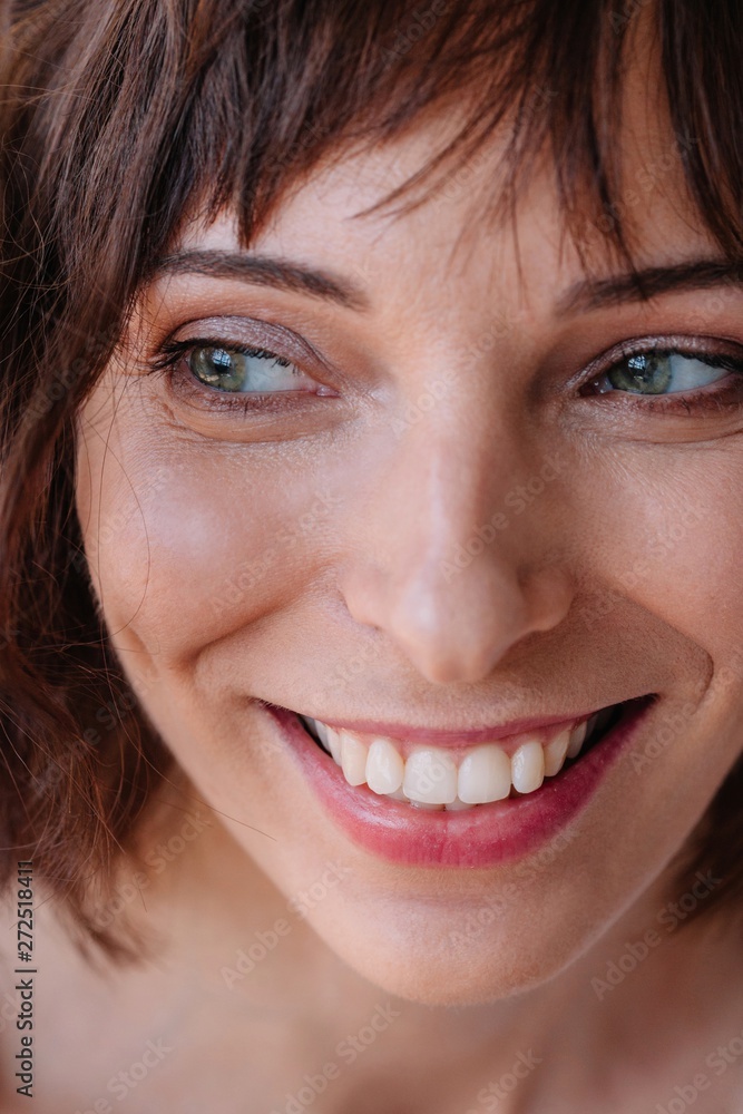 Natural beauty portrait of smiling woman Natural beauty portrait of smiling woman