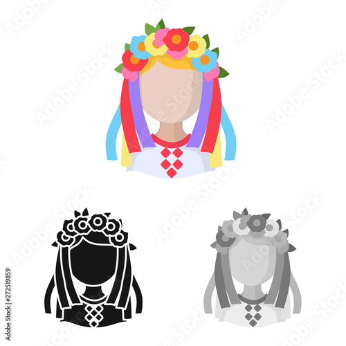 Vector illustration of imitator and resident icon. Set of imitator and culture stock vector illustration.