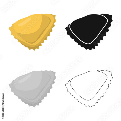 Vector illustration of manti  and Asian icon. Collection of manti  and Italian vector icon for stock.