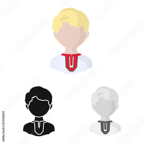 Vector illustration of imitator and resident logo. Collection of imitator and culture stock vector illustration.