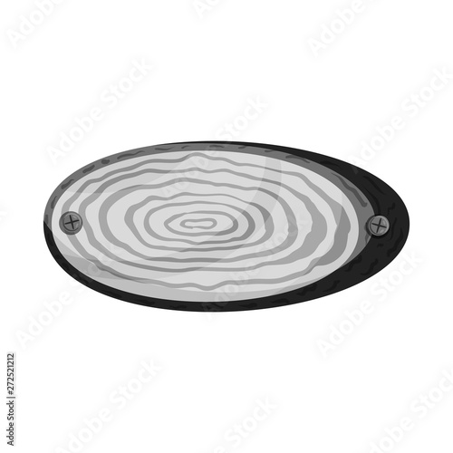 Vector illustration of billboard and round  symbol. Collection of billboard and plywood stock vector illustration.