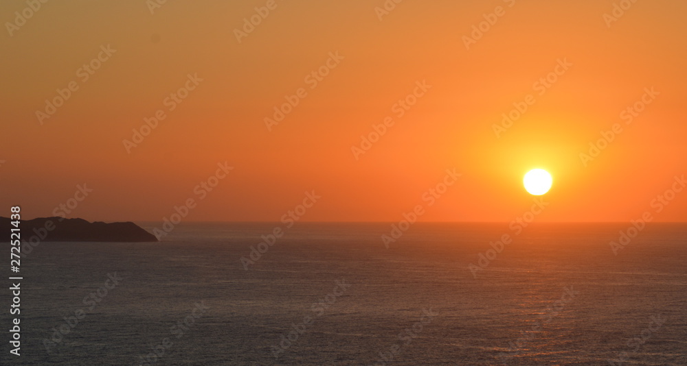 A sunset in the Cantabrian sea