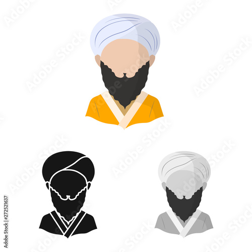 Isolated object of imitator and resident icon. Collection of imitator and culture stock symbol for web.