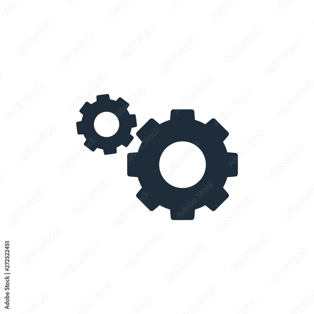 Gear icon. Vector isolated simple flat illustration Gear icon. Vector isolated simple flat illustration