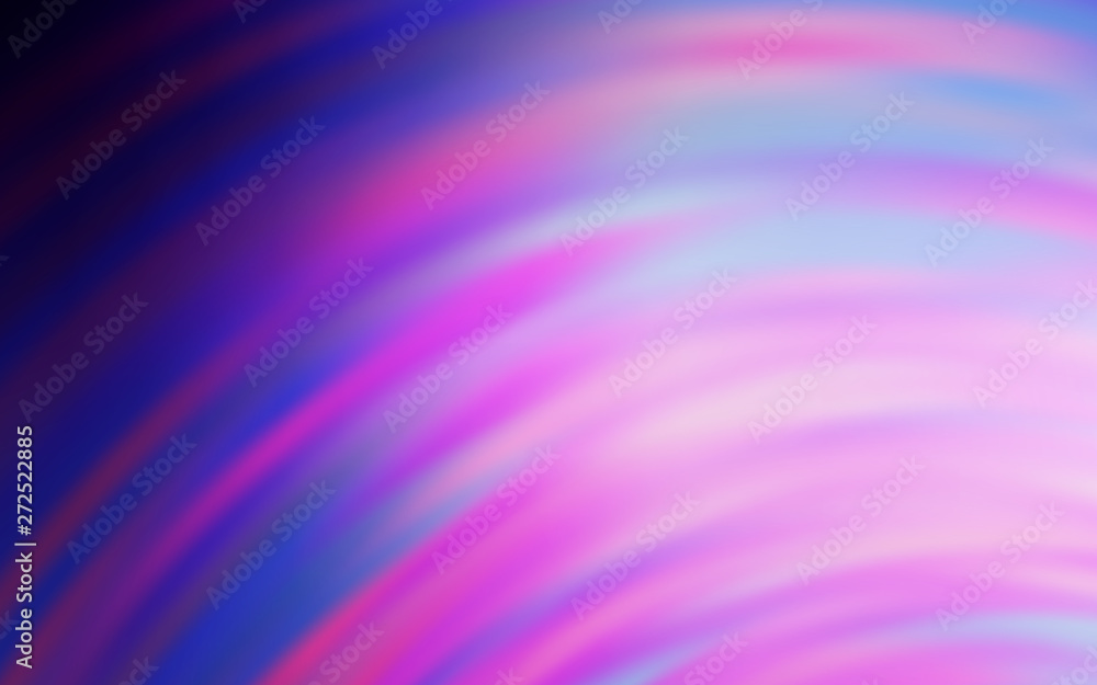 Fototapeta premium Light Purple, Pink vector background with bent lines.