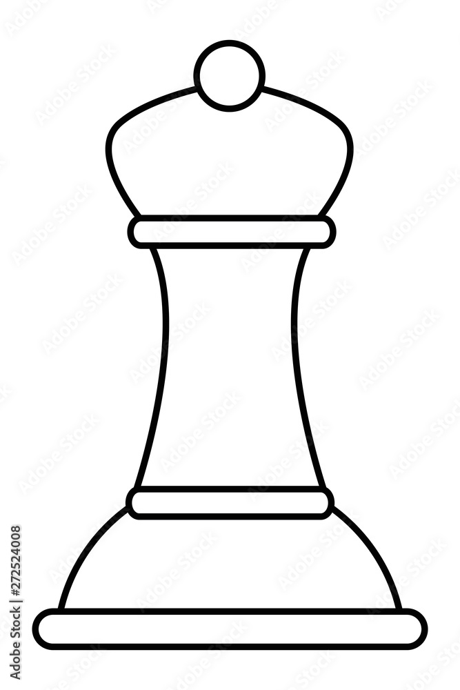 Isolated piece of chess design vector illustration Isolated piece of chess design vector illustration