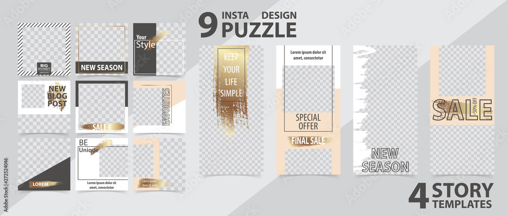 Trendy editable template for social networks stories and posts, vector illustration. Trendy editable template for social networks stories and posts, vector illustration.