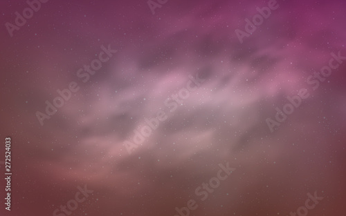 Light Pink vector background with astronomical stars.