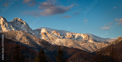 Vysoky Tatra mountains in Zakopane, popular winter tourist centre in Poland