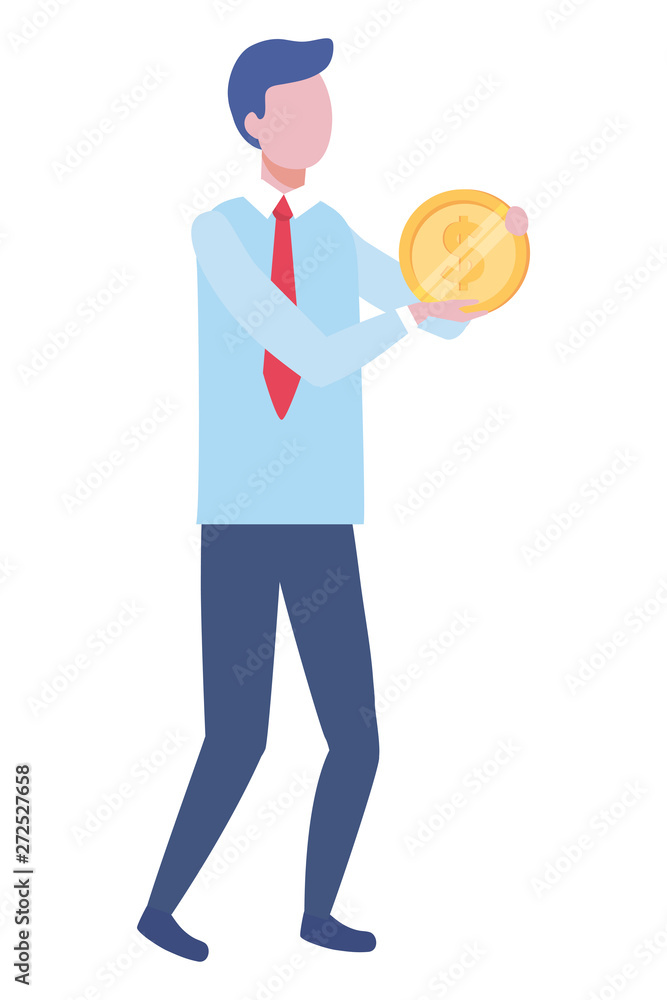 Businessman avatar cartoon design vector illustration Businessman avatar cartoon design vector illustration