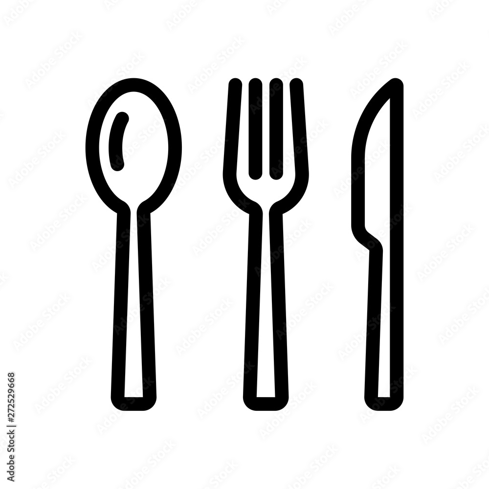Cutlery icon flat vector illustration design Cutlery icon flat vector illustration design