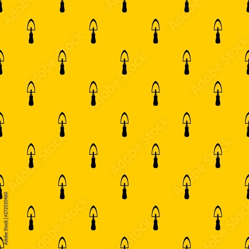 Garden trowel pattern seamless vector repeat geometric yellow for any design