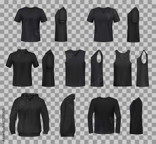 Women shirts clothes black 3D template models