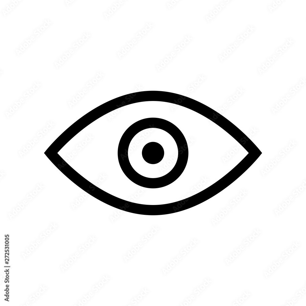 Eye icon flat vector illustration design Eye icon flat vector illustration design