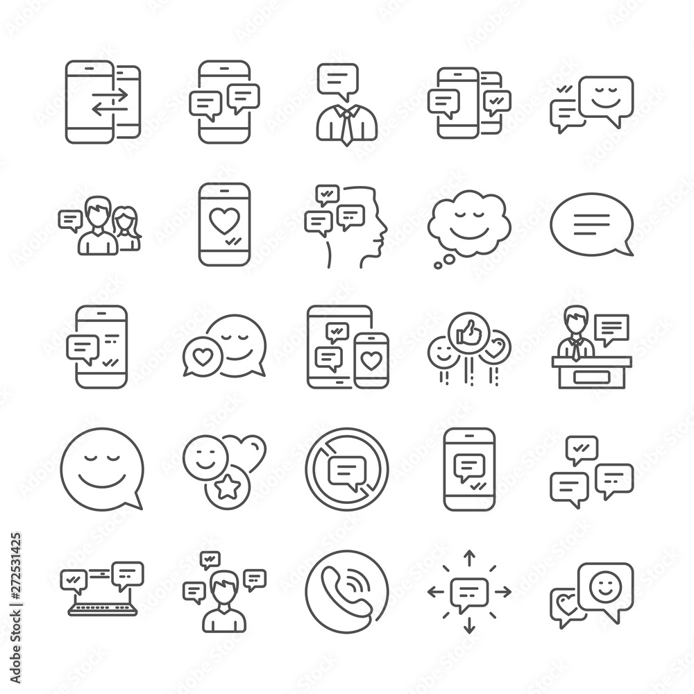 Message sms and Communication icons. Conversation, Group chat and Speech bubbles icons. SMS communication, Phone chat and Stop talking symbols. Conversation group, smartphone message, info. Vector Message sms and Communication icons. Conversation, Group chat and Speech bubbles icons. SMS communication, Phone chat and Stop talking symbols. Conversation group, smartphone message, info. Vector