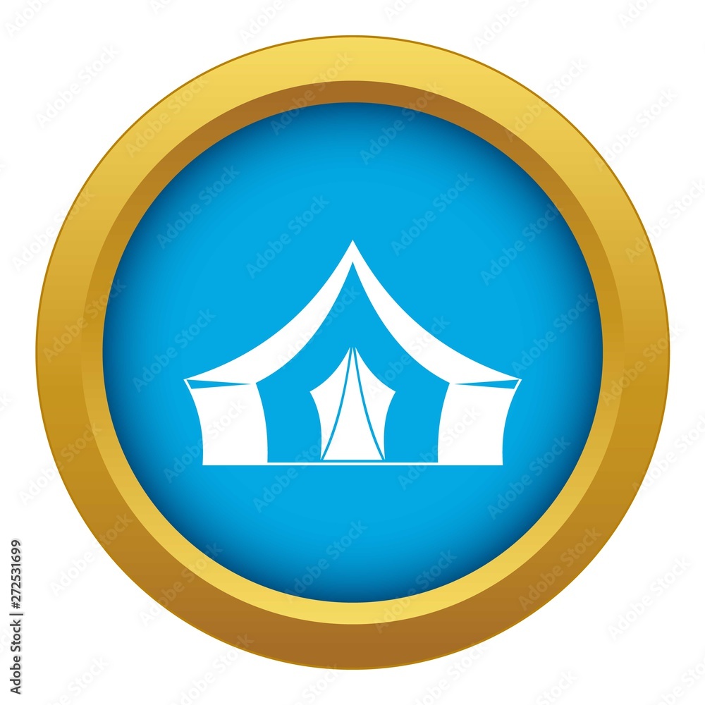 Tent, camping symbol icon blue vector isolated on white background for any design Tent, camping symbol icon blue vector isolated on white background for any design