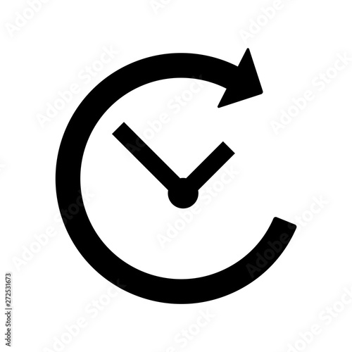 History icon flat vector illustration design