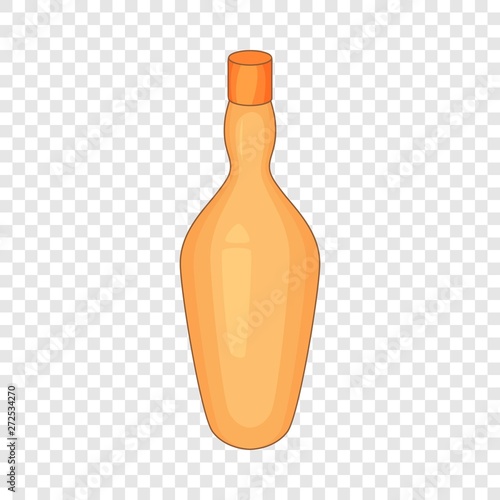 Oil bottle icon. Cartoon illustration of oil bottle vector icon for web design