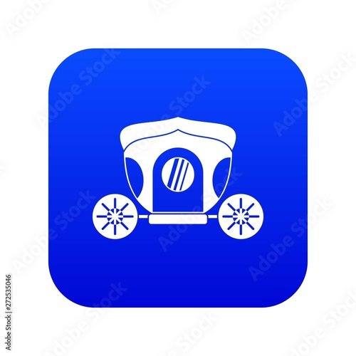 Brougham icon digital blue for any design isolated on white vector illustration