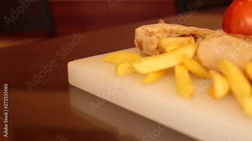 Chicken Shawarma at the restaurant  