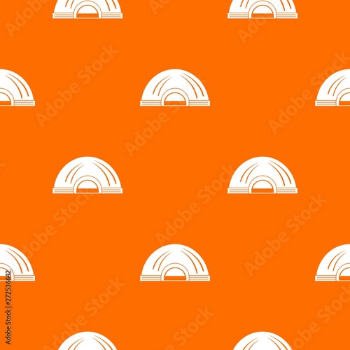 Aboriginal dwelling pattern vector orange for any web design best