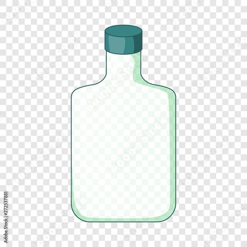 Flat bottle icon. Cartoon illustration of flat bottle vector icon for web design