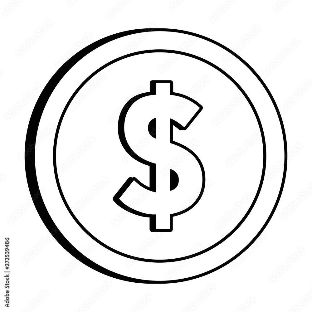 Isolated Coin design vector illustration Isolated Coin design vector illustration