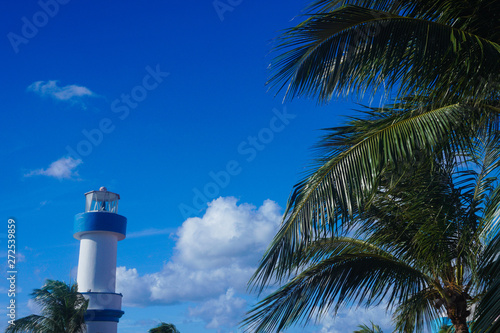 Beautiful Lighthouse in Conzumel Mexico © Marty