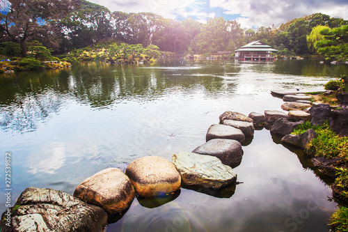 kiyosumi   Teien garden -    with artificial pond photo
