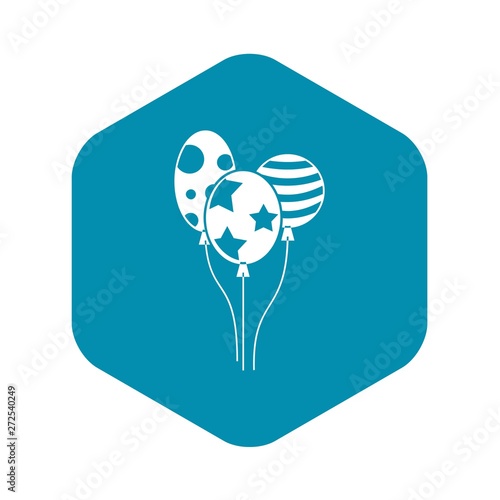 Holiday balls icon in simple style isolated on white background. Fun symbol vector illustration