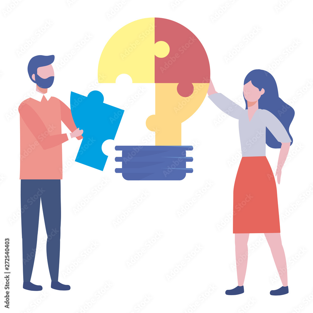 Businessman and businesswoman design vector illustration Businessman and businesswoman design vector illustration