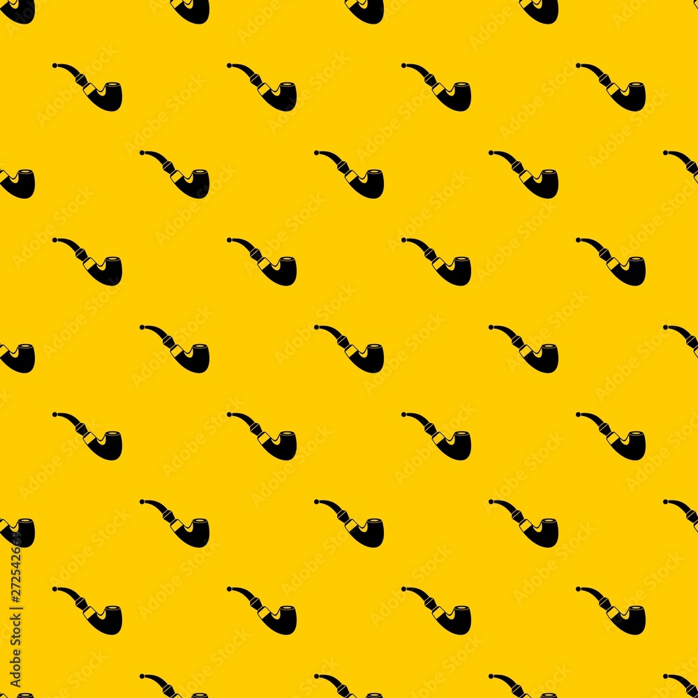 Wooden pipe pattern seamless vector repeat geometric yellow for any design