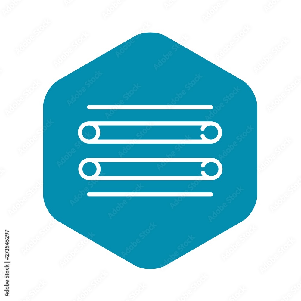 Scaffold metal bars icon. Outline illustration of scaffold metal bars vector icon for web design isolated on white background Scaffold metal bars icon. Outline illustration of scaffold metal bars vector icon for web design isolated on white background