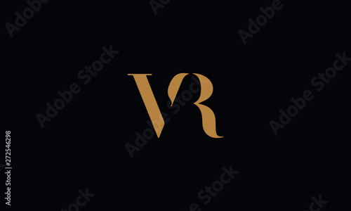 VR logo design template vector illustration
