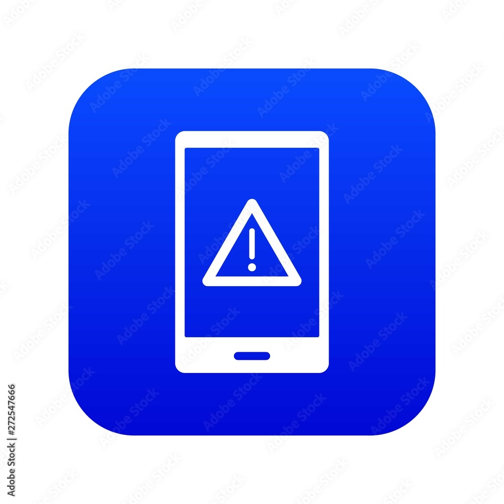 Not working phone icon digital blue for any design isolated on white vector illustration Not working phone icon digital blue for any design isolated on white vector illustration