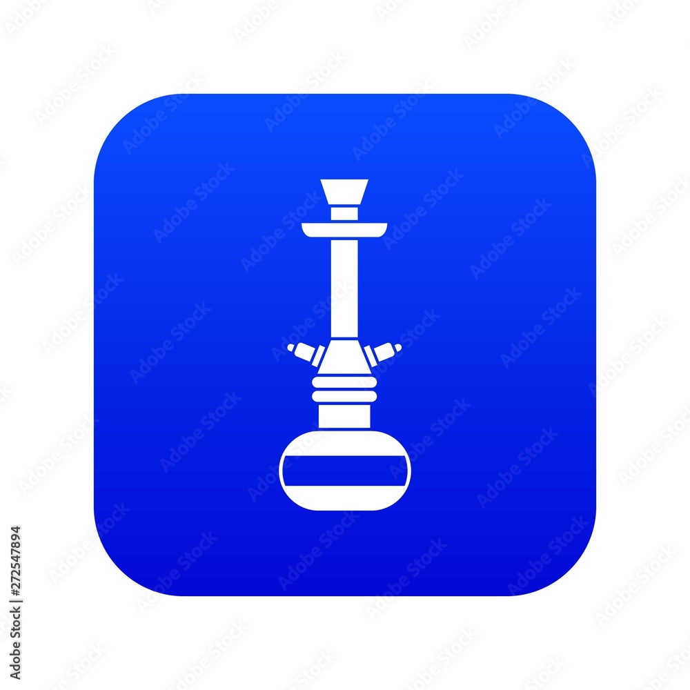 Arabic hookah icon digital blue for any design isolated on white vector illustration Arabic hookah icon digital blue for any design isolated on white vector illustration