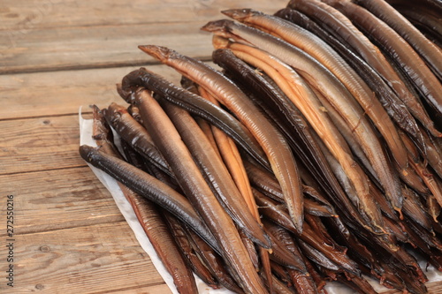 Fresh smoked eel
