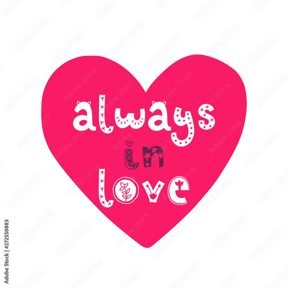 Vector poster with phrase and decor elements Vector poster with phrase and decor elements