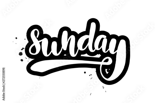 brush lettering sunday