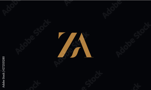 ZA logo design template vector illustration