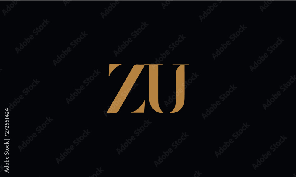 ZU logo design template vector illustration ZU logo design template vector illustration